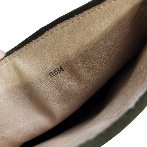 Matt Bernson Jameson Two Tone Suede Pull On Heeled Boots Size 9.5 Blue Green - Picture 8 of 13